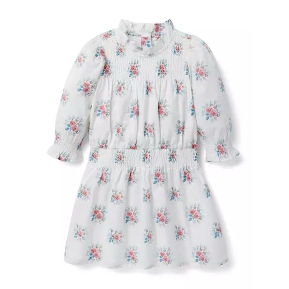 Janie & Jack The Cleo Floral Smocked Dress - Picture 1 of 11
